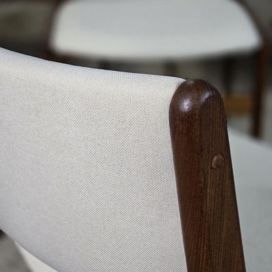 Image 1 of 8x Erik Buch Model 89 vintage jaren 60 Deense stoel gerestaureerd teak