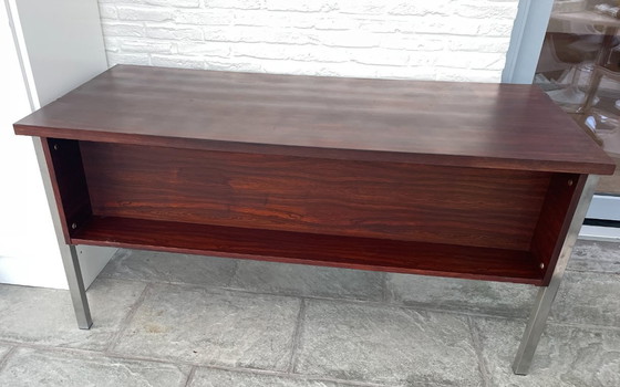 Image 1 of Scrivania direzionale vintage in palissandro - Compatta - Stile moderno di metà secolo