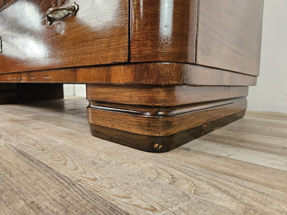 1940s Art Decò walnut chest of drawers, Wood, Brown, Klassiek (photo 23 of 24)