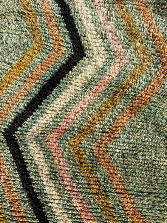 Image 1 of Modern Moroccan Runner Rug 75x370 cm -Moroccan Pastel Wool Hallway Carpet