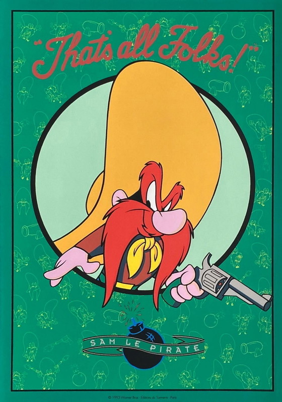 Image 1 of COLLECTIF BD Sam le Pirate - Looney Tunes poster 1993