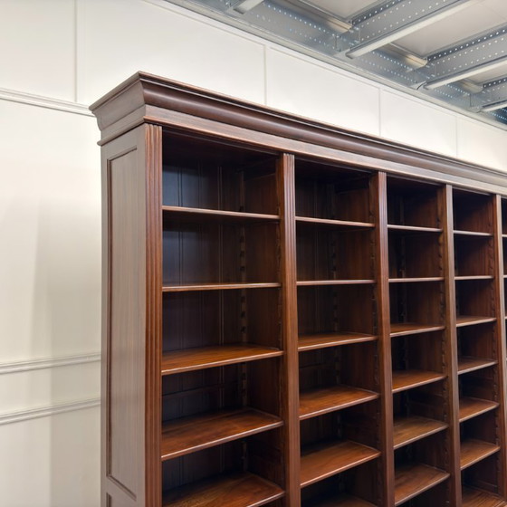 Grande Bibliothèque Anglaise Classique Ouverte – Bois (photo 6 of 14)