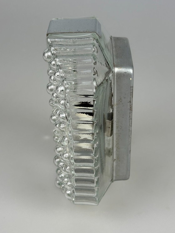 Image 1 of 60s 70s Bubble Wall Lamp Chrome & Glass Space Age by Hustadt Leuchten