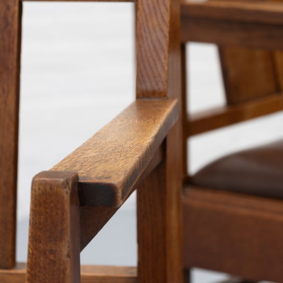 Art Deco Chair 30s – Dining chairs, Wood, Leather (photo 14 of 21)