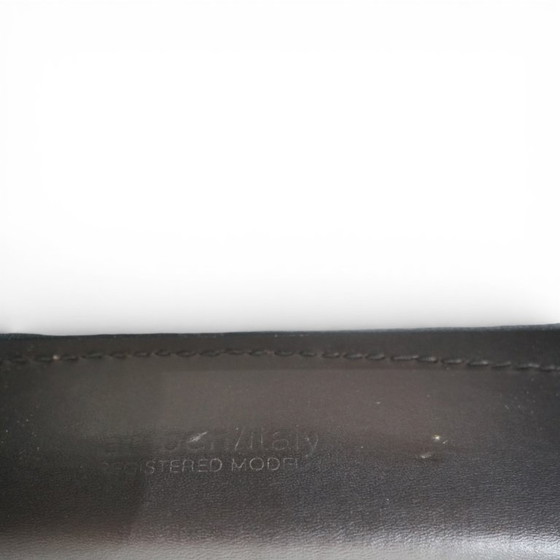 Image 1 of Ensemble de 2 fauteuils Arrben Solaria en cuir noir, par Tito Agnoli, 1970