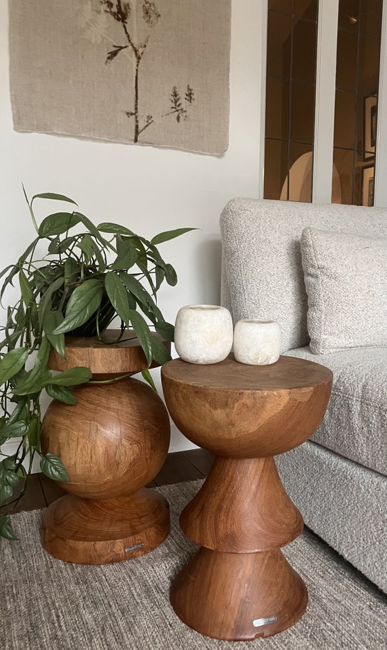 Pols Potten Skirt Stool / Side table Wood (photo 4 of 8)