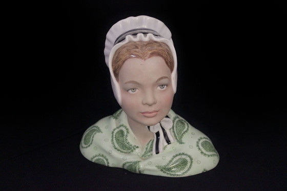 Image 1 of Ceramic bust of a girl, Bigi Torino, 1940s