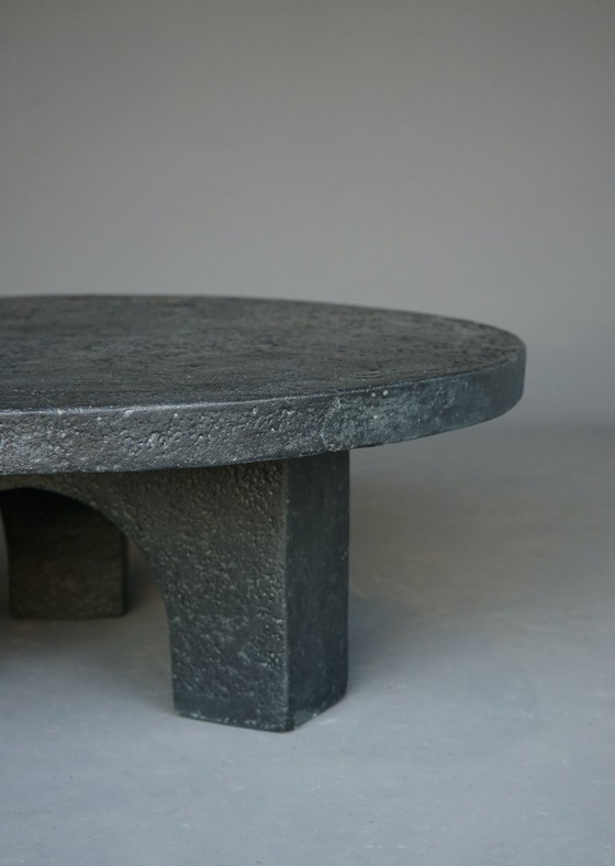 Image 1 of Brutalist Resin and Stone Coffee Table, 1970s