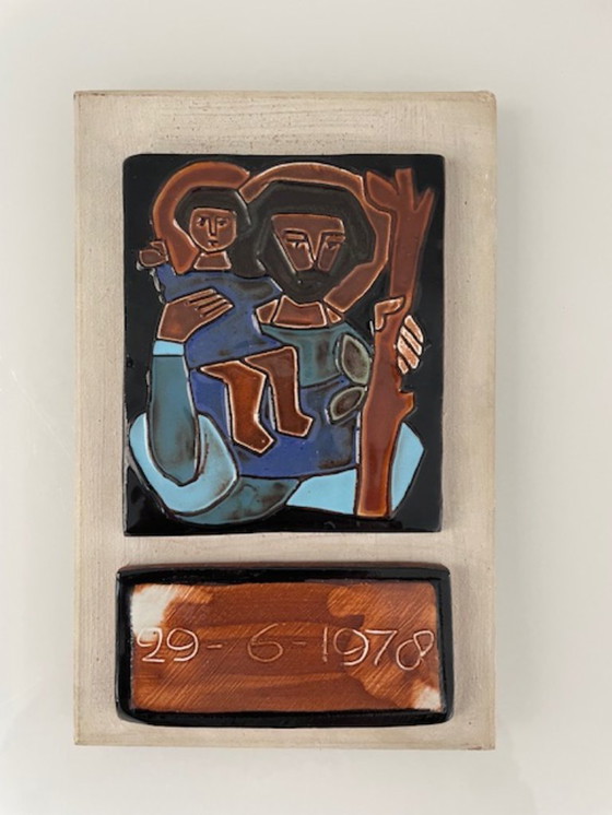 Image 1 of Keramische wandplaquette – Henk Potters
