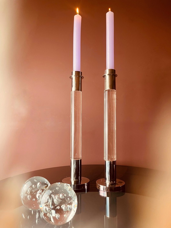 Image 1 of Set of Luxury XL Fink Candlesticks
