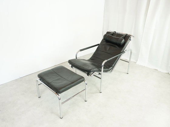 Image 1 of Gabrielle Mucchi Zanotta Genni Lounge Chair Ottoman Vintage