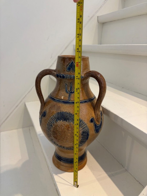 Vaso Art Déco (33 cm) – Roger Guérin (Bouffioulx) – ca. 1930 – Guerin, Vasi, Ceramica (photo 3 of 6)