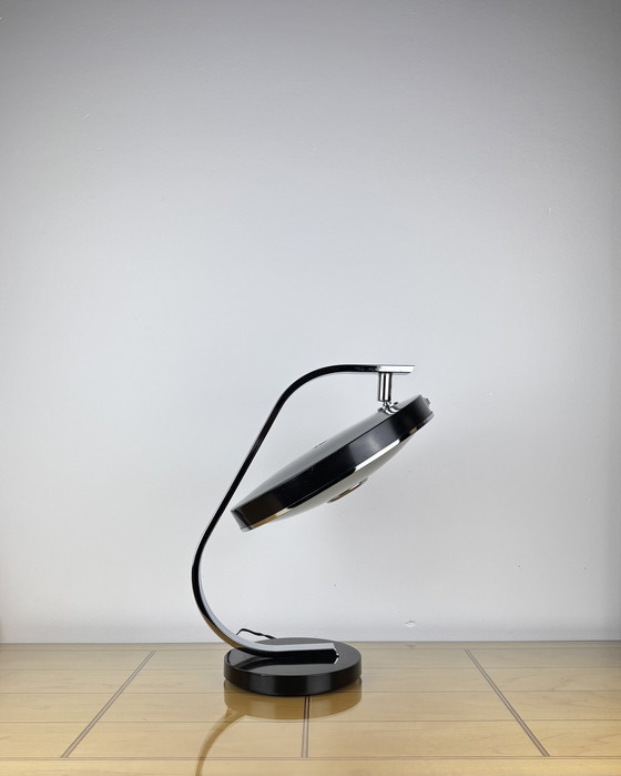 Image 1 of Brutalist Fase 520C Table Lamp by Luis Pérez de la Oliva 1960s-1970s Desktop Lamp Mid-Century Space Age Industrial Design Spain