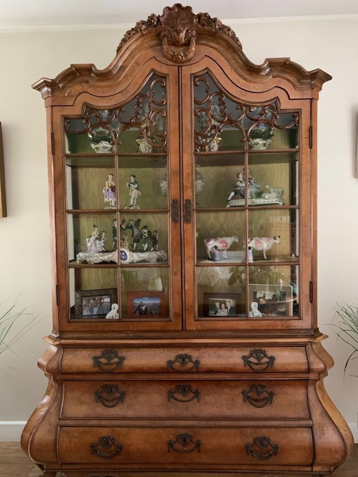Antique Dutch display cabinet