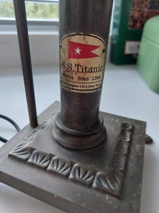 Image 1 of Vintage retro S.S. Titanic 1912 Table Lamp