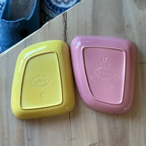 Mid- century pastel aperitief set , compleet