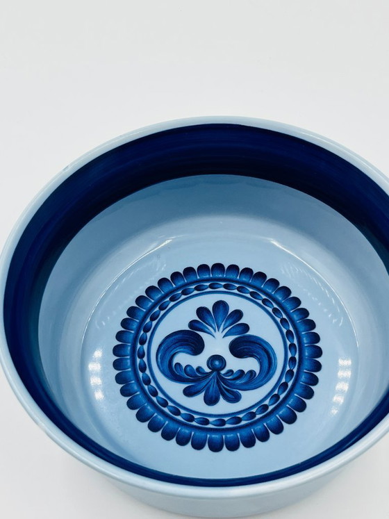 Image 1 of Kahla Bleu Saxe saladekom van porselein uit de DDR
