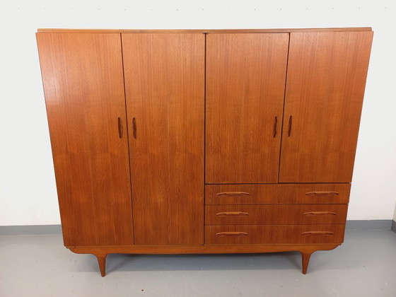 Image 1 of Vintage Scandinavian teak wardrobe from the 1960s