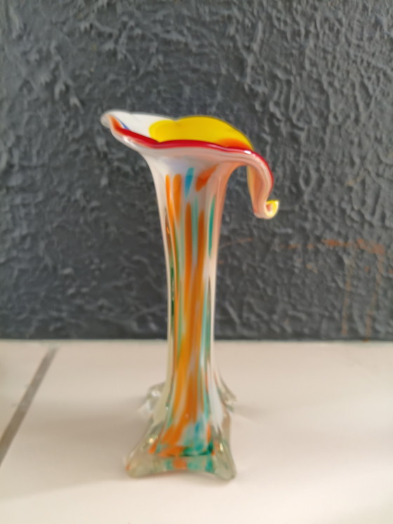Image 1 of Murano Glass Vase Venezia 1965 17/19cm.