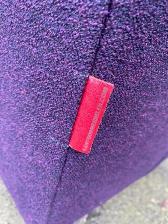 Set of four purple chairs on wheels, Montis, Dining chairs, Textile, Modern (photo 9 of 10)