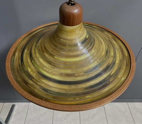 Pendelleuchte von Temde aus den 1970er Jahren – Pendelleuchten, Plastic, Wood (photo 14 of 16)