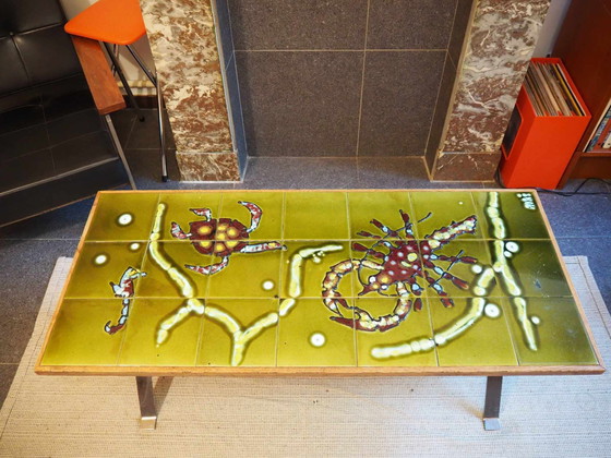 Image 1 of Table basse vintage en céramique, Design By Adri, 1960s