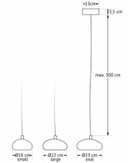 Lamp Frezoli Lighting - hanglamp Pebble zwart