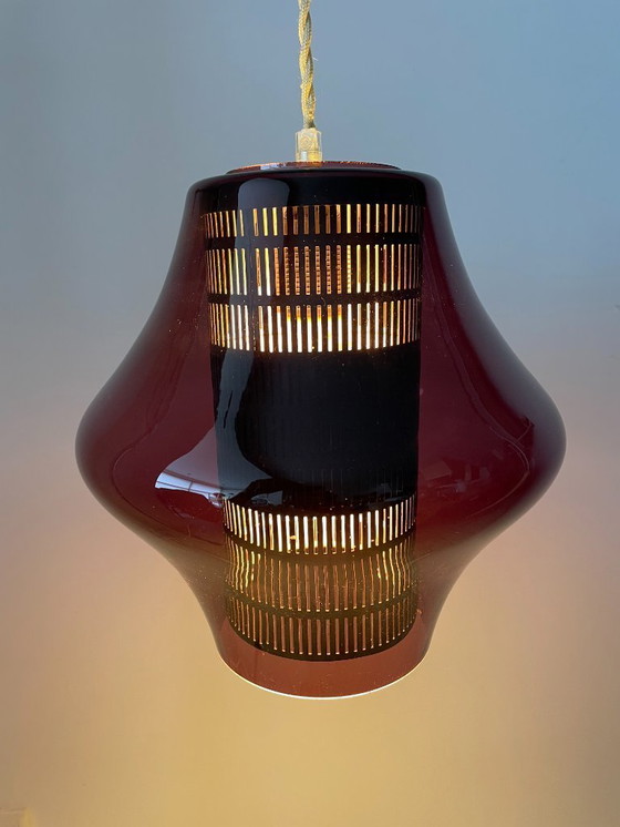 Image 1 of Philips lampada a sospensione in vetro vintage serie NX