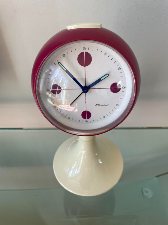 Horloge vintage Space Age avec fonction alarme – Blessing, Pendules, Plastic (photo 6 of 11)