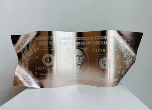 ONE DOLLAR WONDER ROSE ONE - KARL LAGASSE – decoratieve objecten, Aluminium (photo 2 of 7)