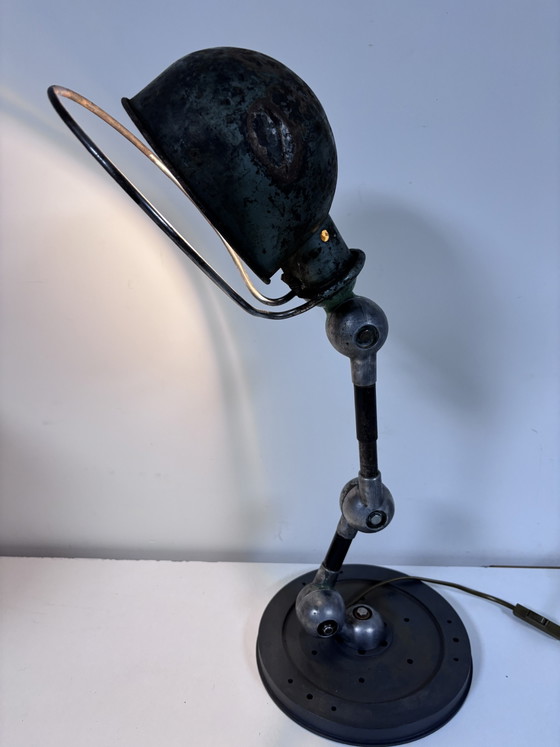 Unique Industrial Table Lamp (Vintage Jieldé Arm & Hinges) – Jielde, Metal (photo 12 of 15)