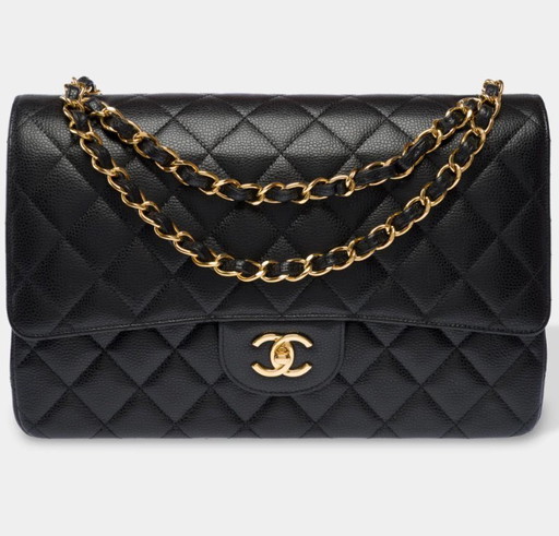 Sac CHANEL Timeless/Classique en Cuir Noir - 103468