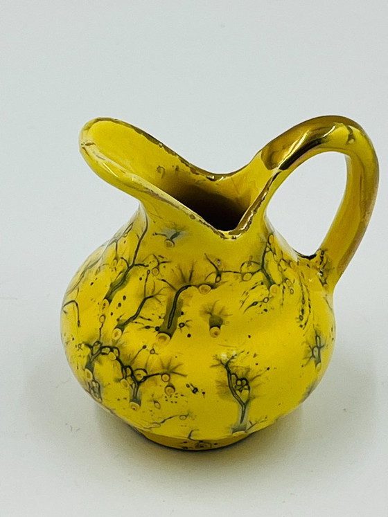 Brocca Miniatura da Collezione Gialla e Oro Fino – Vasi, Ceramic (photo 3 of 9)