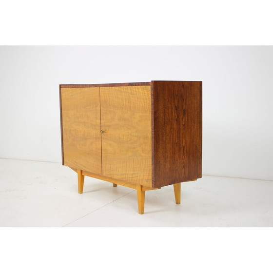 Image 1 of Vintage wooden highboard, Czech 1970