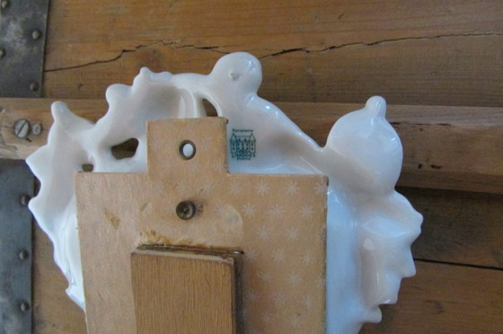 Image 1 of Lijst, mini tafelspiegel, Limoges porselein