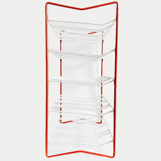 Image 1 of Scaffale portaoggetti vintage Tomado arancione e bianco, anni '60