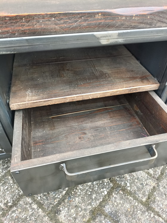 Industrieel Tv Meubel – Hal 5, tv-meubelen, Metal, Wood (photo 10 of 15)