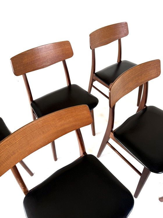 Image 1 of 6x vintage Deense eetkamerstoel, Farstrup Møbler ‘60