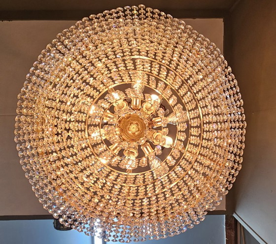 Image 1 of Kroonluchter met geslepen kristallen