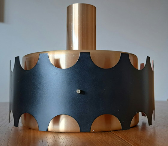 Image 1 of Lampada da soffitto vintage degli anni '70 nello stile di Jo Hammerborg