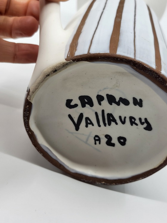 Image 1 of Jarra de cerámica Roger Capron "Fer de Lance", Francia, década de 1950