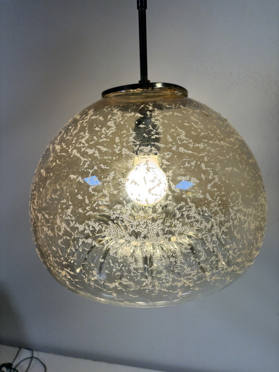 Image 1 of Rare suspension vintage – Glashütte, Limbourg, avec un magnifique effet bulles/glace