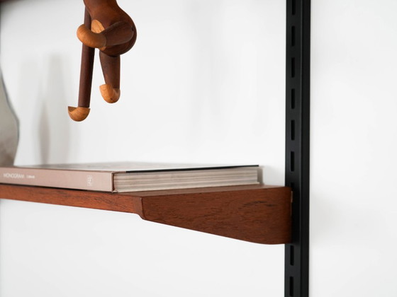 Image 1 of Teak modular shelving unit, Danish design, 1960s, designer: Kai Kristiansen, manufacturer: FM Møbler