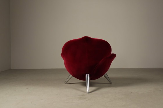 Image 1 of Pair of Rose lounge chairs by Masanori Umeda for Edra, Italy 1990