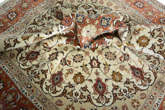 Image 1 of Tappeto persiano annodato a mano - Tabriz 50 Raj con seta 203 x 200 cm