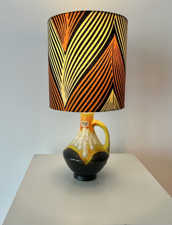 Image 1 of Typische vaaslamp uit de jaren 70 - draadloos - geschikt voor gebruik buitenshuis