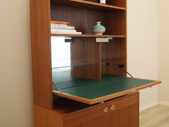 Estantería danesa de teca con mueble bar iluminado, estilo danés moderno de los años 70. – Librerías, Wood (photo 6 of 22)