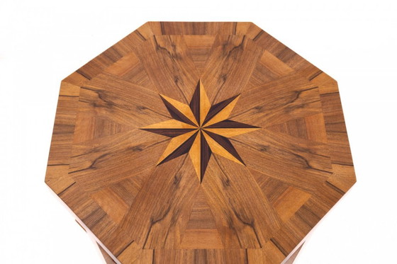 Image 1 of Art Deco round table, Poland, 1950s.