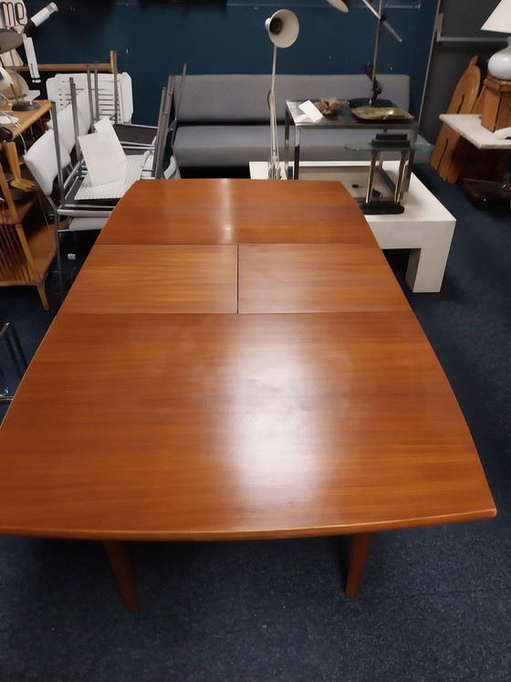 Image 1 of 1 x teak extendable dining table in the style of Van Teeffelen 1960s
