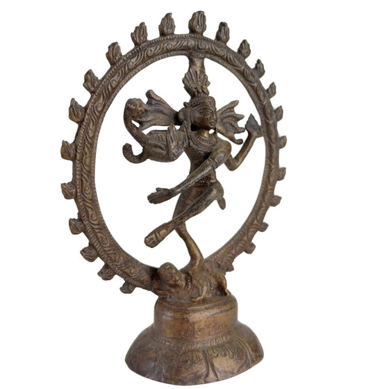 Nota: 3x Statue Shiva Nataraja – India – Danza Cosmica Realizzate in Bronzo – Sculture, Bronze (photo 2 of 10)